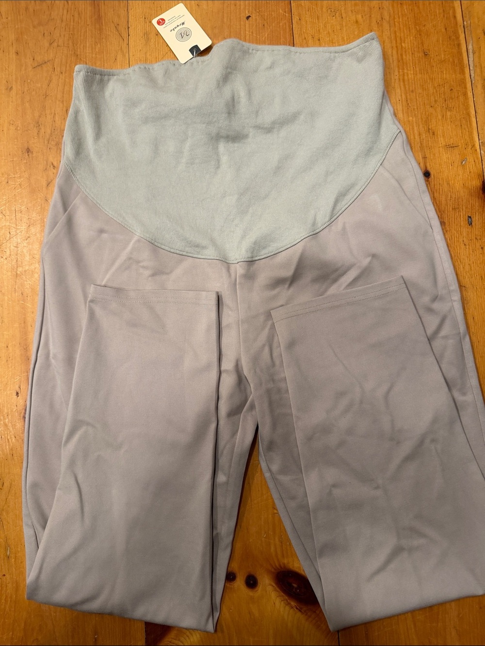Light Tan Maternity/Nursing Leggings with High Waist Panel size L